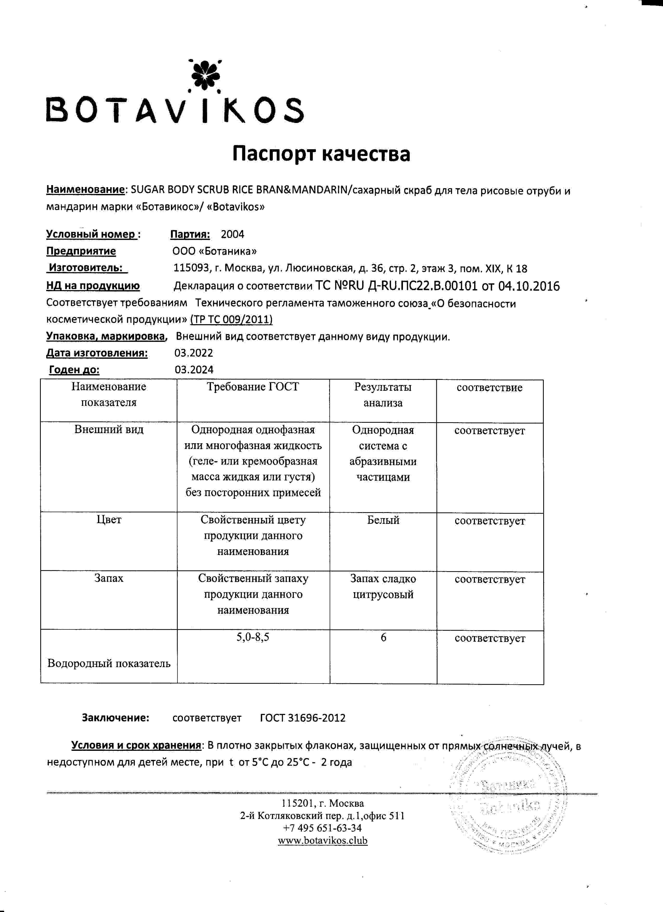 Паспорт №032022
